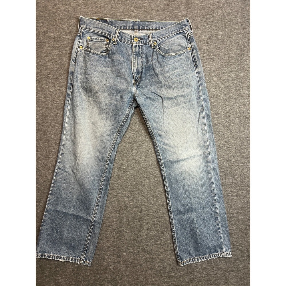 Levis 559 Relaxed Straight Jeans Mens 34x30 Light Wash Blue Denim 00559-0231